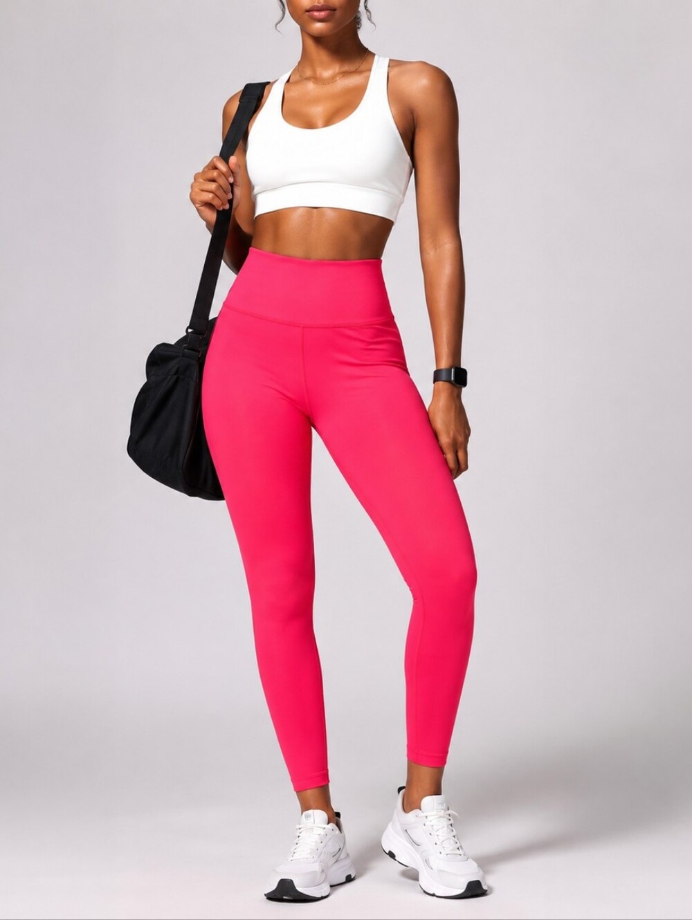 Pre-Loved HeyNuts Hot Pink High-Waist Compression Leggings